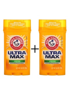 Buy Arm & Hammer Antiperspirant Deodorant - Fresh - 73 grams, pack of 2 in Saudi Arabia