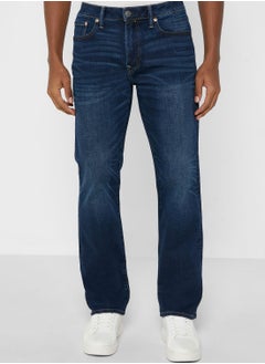 Buy Mid Wash Relaxed Jeans in UAE