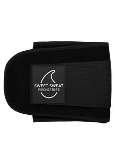 اشتري حزام Sweet Sweat لتشذيب الخصر "Pro Series" مع أشرطة فيلكرو قابلة للتعديل للرجال والنساء أسود/أبيض XS/S في الامارات