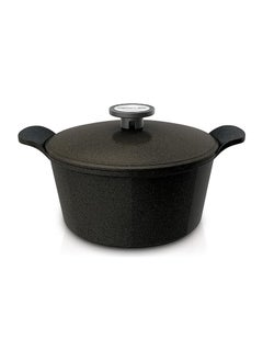 Buy 1Piece Casserole, 28 cm Diameter, Black Marble in Egypt