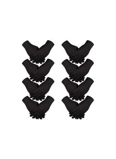 Buy 8 Pairs Nylon Cotton Gloves, Costume Uniform Police Parade Gloves, Formal Tuxedo Honor Guard Parade For Women Men, For Security Guards, Guards of Honor, Ceremonies, Waiters, Beauticians and Pilots in UAE