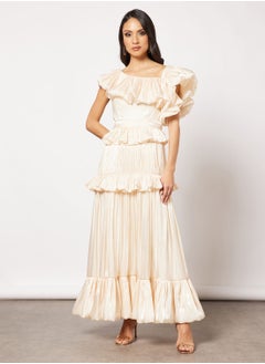 Buy Tiered Ruffle Detail Dress in UAE