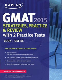 اشتري Kaplan GMAT 2015 Strategies, Practice, and Review With 2 Practice Tests - Paperback Pap/Psc Edition في الامارات