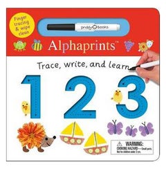 Buy Alphaprints: Trace, Write, And Learn 123 - Board Book English by Roger Priddy - 03/01/2017 in UAE