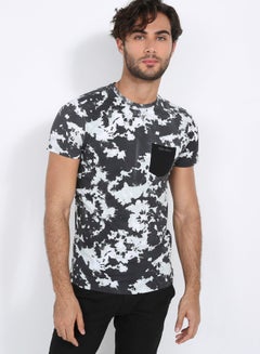 Buy Camouflage Round Neck T-Shirt Camouflage Print in UAE