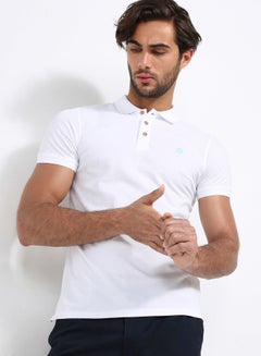 Buy Polo T-Shirt White in UAE