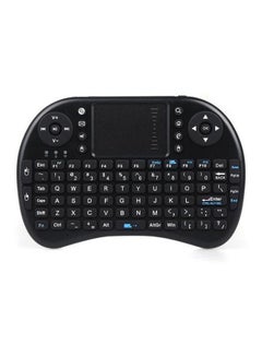 اشتري QWERTY GC1815 لوحة مفاتيح وماوس لاسلكي ميني قابل للشحن أسود في مصر