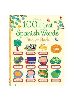 Buy 100 First Spanish Words Sticke printed_book_paperback english in Saudi Arabia