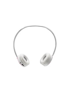 Buy Bluetooth On-Ear Stereo Headset Pink/Silver/White in UAE