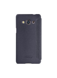 Buy Leather Sparkle Series Case For Samsung Galaxy J3 Pro Black/Grey in UAE