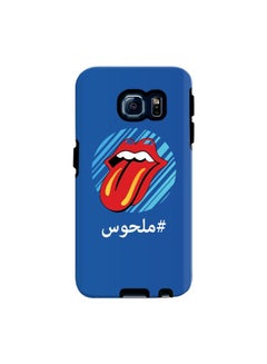 Buy Premium Dual Layer Tough Case Cover Gloss Finish for Samsung Galaxy S6 Edge Malhoos-Crazy in UAE