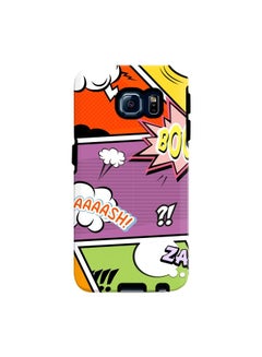 Buy Premium Dual Layer Tough Case Cover Gloss Finish for Samsung Galaxy S6 Edge Comic Strip in UAE