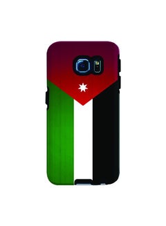 Buy Premium Dual Layer Tough Case Cover Matte Finish for Samsung Galaxy S6 Edge Flag of Jordan in UAE