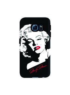 Buy Premium Dual Layer Tough Case Cover Matte Finish for Samsung Galaxy S6 Edge Marilyn Monroe in UAE