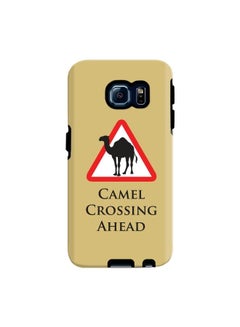 Buy Premium Dual Layer Tough Case Cover Gloss Finish for Samsung Galaxy S6 Edge Camel Crossing in UAE