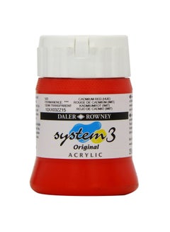 اشتري System 3 Acrylic Paint 250ml Red Hue في الامارات