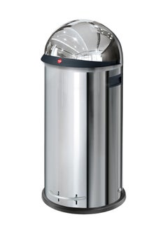 Buy KickVisier Spacious Pedal Waste Bin  - HLO-0850-259 Stainless/Steel 36Liters in UAE