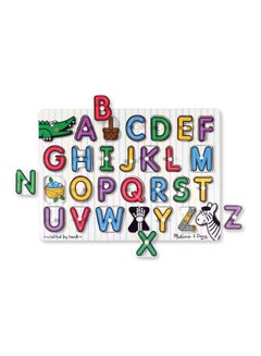 Buy Wooden Alphabet Pegged Puzzle Educational Toys in UAE