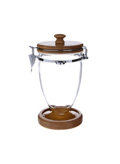 Buy Champion Shape Canister Brown/Clear 22cm in UAE