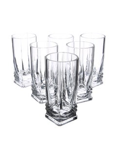 Buy 6-Piece Tumbler Set Clear 250ml in UAE