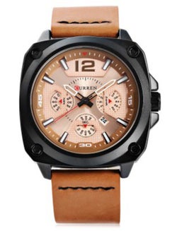 Buy men Alloy Case Quartz Analog Watch CU-8260-BR in Saudi Arabia