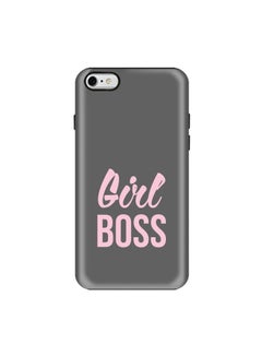 Buy Premium Dual Layer Tough Case Cover Matte Finish for Apple iPhone 6/6s Girl Boss Grey in UAE