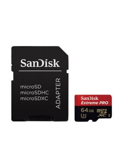 Buy Extreme Pro Class 10 UHS-I MicroSDXC Card With Adapter Multicolour in Saudi Arabia
