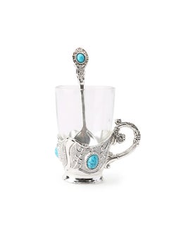 Buy Silver Plated Tea Glass Silver in UAE