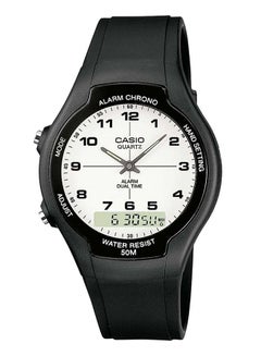 Buy Water Resistant Analog & Digital Watch AW-90H-7BVDF - 39 mm - Black in Saudi Arabia