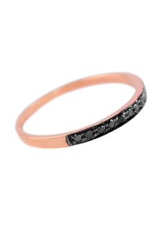 Buy 18 Karat Rose Gold 0.10 Carat Diamonds Band Ring in UAE