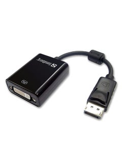 Buy DisplayPort To DVI Converter Adapter Black in UAE