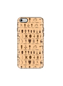 Buy Premium Dual Layer Tough Case Cover Matte Finish for iPhone 6 Plus/6s Plus Tribal Hieroglyphics in Saudi Arabia