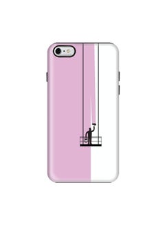 Buy Premium Dual Layer Tough Case Cover Matte Finish for iPhone 6 Plus/6s Plus Paint Hanger Pink in UAE