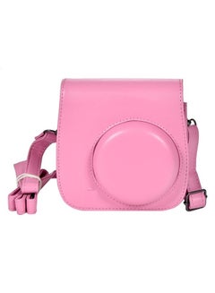 Buy PU Leather Camera Case Bag For Instax Mini 8/8+ Pink in UAE