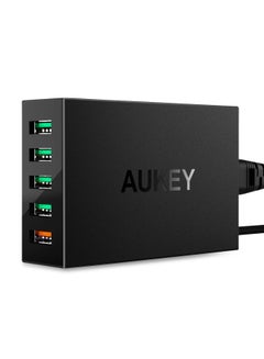 Buy PA-T15 USB 5-Port Wall Charger With Qualcomm Quick Charge 3.0 Black in UAE