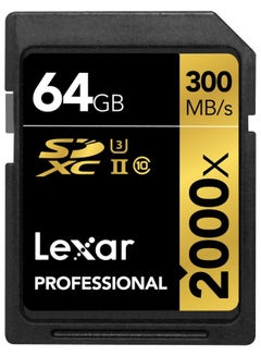 Buy 2000x Professional UHS-II SDXC Memory Card Black in Egypt