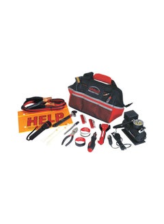 Buy 53-Piece Emergency Tool Kit With Compressor Set Multicolour in UAE
