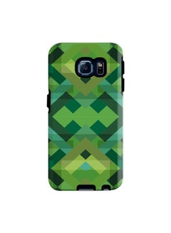 Buy Premium Dual Layer Tough Case Cover Matte Finish for Samsung Galaxy S6 Edge Geometric reflections in UAE