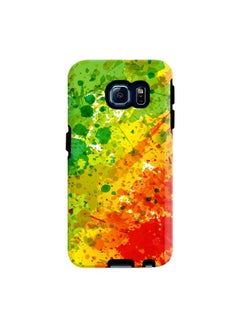 Buy Premium Dual Layer Tough Case Cover Gloss Finish for Samsung Galaxy S6 Edge Tropical Splash in UAE