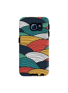 Buy Premium Dual Layer Tough Case Cover Gloss Finish for Samsung Galaxy S6 Edge Woven Colours in UAE