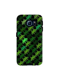 Buy Premium Dual Layer Tough Case Cover Gloss Finish for Samsung Galaxy S6 Edge Invader Matrix in UAE