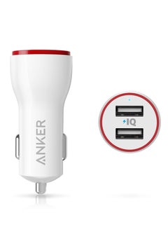 Buy PowerDrive 2 2-Port Car Charger 24W White in UAE