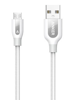 Buy PowerLine+ Premium MicroUSB Cable White 3 feet in UAE