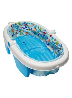 Buy Foldaway Baby Bath Tub, Newborn - Blue in UAE