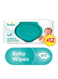Buy 672-Piece Sensitive Baby Wipes in UAE