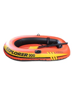 Buy Explorer 300 Inflatable Boat Set For 3 Person 211 x 117 x 41cm in Saudi Arabia