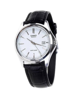 Buy Men's Leather Analog Wrist Watch MTP1183E7ADF - 40 mm - Black in UAE