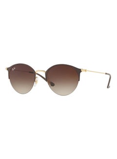 rimless oval sunglasses