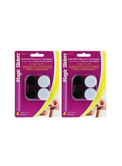 Buy Pack Of 4 Sliding Disc Blue/Black 1.5inch in Saudi Arabia