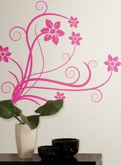 Buy Deco Swirl Peel And Stick Wall Decals Pink in UAE